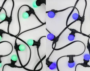LED kogellamp E27 RGB 1W - Afbeelding 2