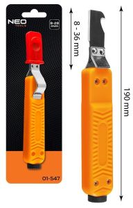 Kabelmes met haak 4-28mm 180mm - Afbeelding 2