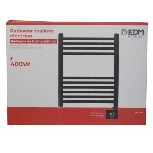 Handdoekradiator 400W met touch bediening zwart - Afbeelding 2
