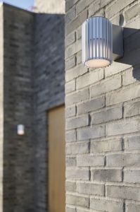 Wandlamp Aludra rond E27 zilver antraciet IP54 - Afbeelding 2