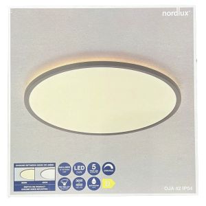 LED Plafonniere Oja 42 wit 24W 3000K/ 4000K 42cm IP54 - Afbeelding 2