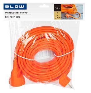 Verlengsnoer PVC oranje 2x1,5qmm 30m - Afbeelding 2