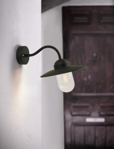 Wandlamp Luxembourg E27 zwart IP54 - Afbeelding 2