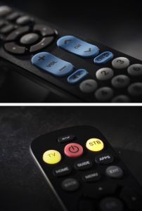 Afstandsbediening universeel Big Button zwart - Afbeelding 2