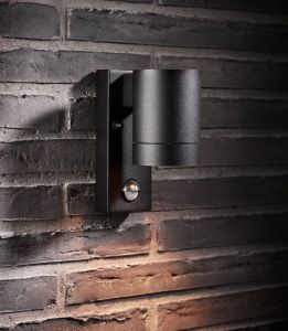 Wandlamp Tin Maxi GU10 zwart IP54 + sensor - Afbeelding 2