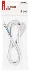 Aansluitsnoer 3x1,5qmm 3m wit PVC - Afbeelding 2