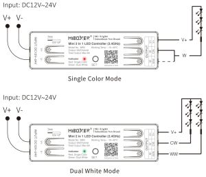 CCT Controller 2in1 voor LED Strips 2.4G - Afbeelding 2