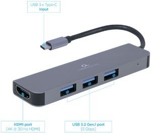USB-C 2-in-1 multi adapter USB-C dock 2-voudig - Afbeelding 3