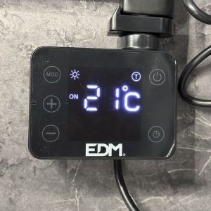 Handdoekradiator 400W met touch bediening zwart - Afbeelding 3