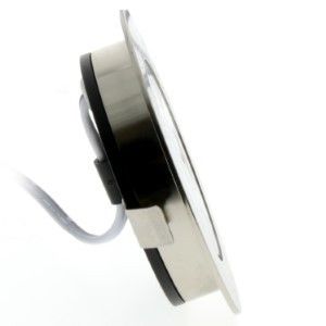 LED meubelspot 3W 2700K 62mm rond geschuurd staal - Afbeelding 3