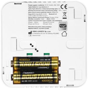 Koolmonoxidemelder op batterij LCD SMART Wi-Fi TUYA - Afbeelding 3
