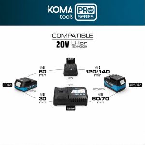 Koma tools accu compressor 11 bar 20V - Afbeelding 3