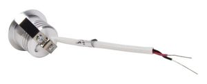 LED mini inbouwspot 2W 2700K 32mm rond vast geschuurd staal - Afbeelding 3