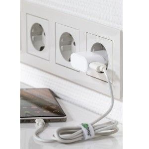 USB lader haaks 1A wit - Afbeelding 3
