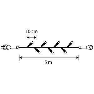 LUCA Connect Strengverlichting 49 LEDS 5m warm wit - Afbeelding 3