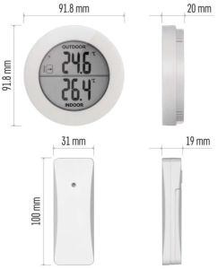 Thermometer binnen + buitensensor design - Afbeelding 3