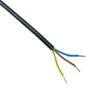 Aansluitsnoer 3x1,5qmm 3m zwart PVC - Afbeelding 3