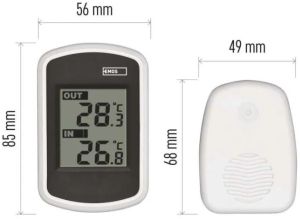 Thermometer binnen + buitensensor - Afbeelding 3