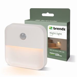 LED nachtlamp vierkant met sensor oplaadbaar wit 3000K - Afbeelding 3