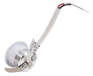 LED mini inbouwspot 2W 2700K 32mm rond vast wit - Afbeelding 3