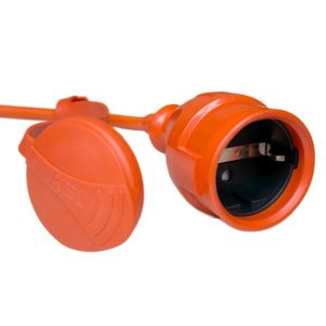 Verlengsnoer PVC oranje 2x1,5qmm 10m - Afbeelding 3