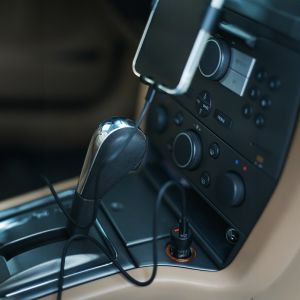 USB autolader USB-C en USB-A 12V 20W QC zwart - Afbeelding 4