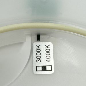 LED Plafonniere Oja 29 wit 17W 3000K/ 4000K 29cm IP54 - Afbeelding 4