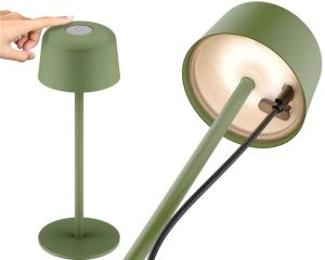 LED Tafellamp oplaadbaar 2W 3000K touch 25cm groen - Afbeelding 4