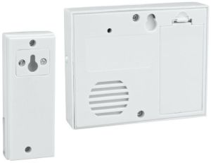 Draadloze deurbel set 50m basic wit - Afbeelding 4
