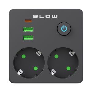 Stekkeradapter multi 2x RA +USB +USB-C zwart - Afbeelding 4