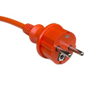 Verlengsnoer PVC oranje 2x1,5qmm 10m - Afbeelding 4