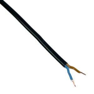Eurosnoer 2x0,75qmm met schakelaar zwart 3m - Afbeelding 4