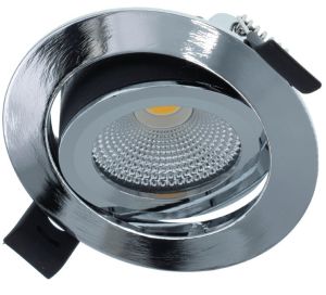 LED inbouwspot 5W 2700K 82mm 36gr rond verstelbaar chroom - Afbeelding 4